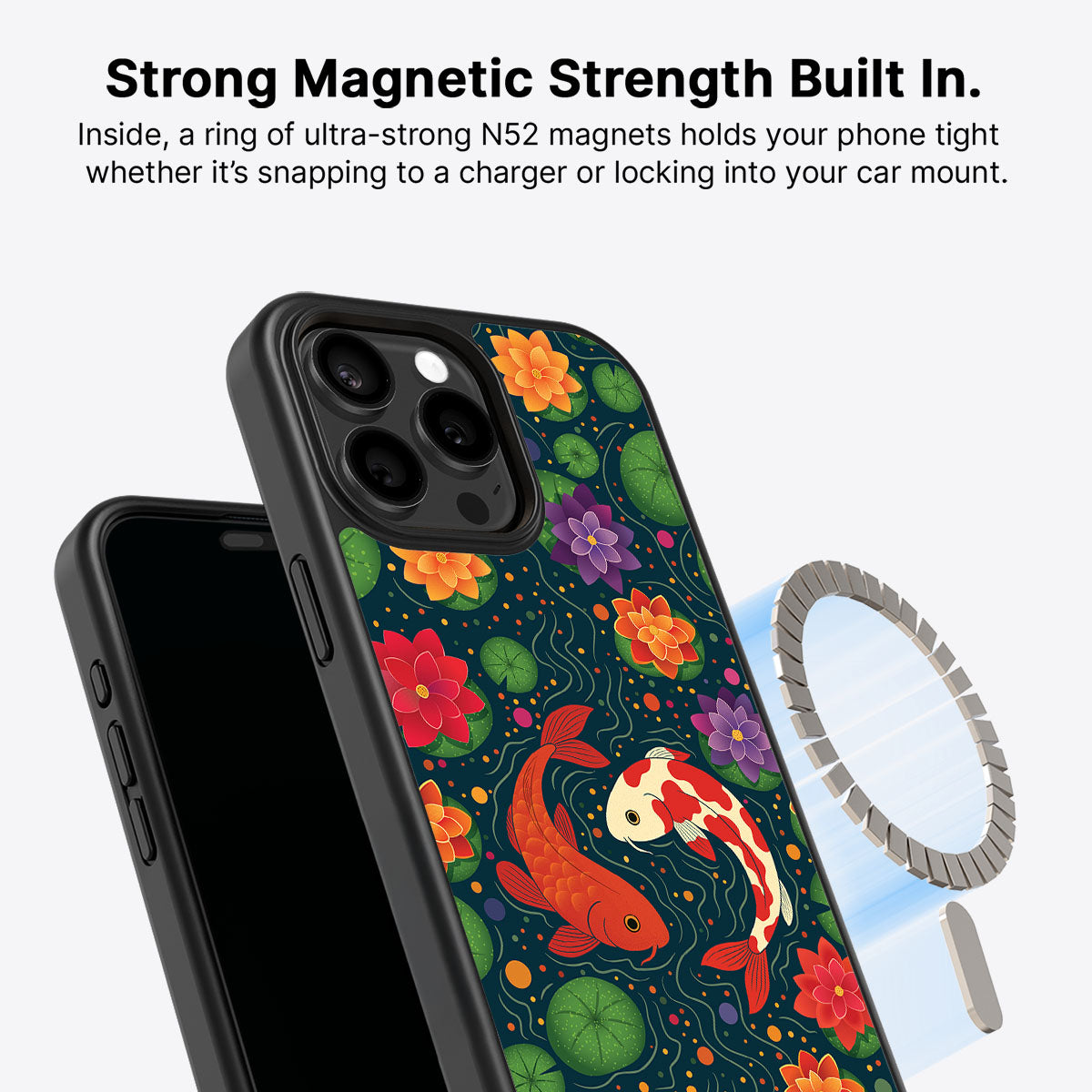 Koi Fish - iPhone 15 Pro Max Case #case type_core (magsafe)