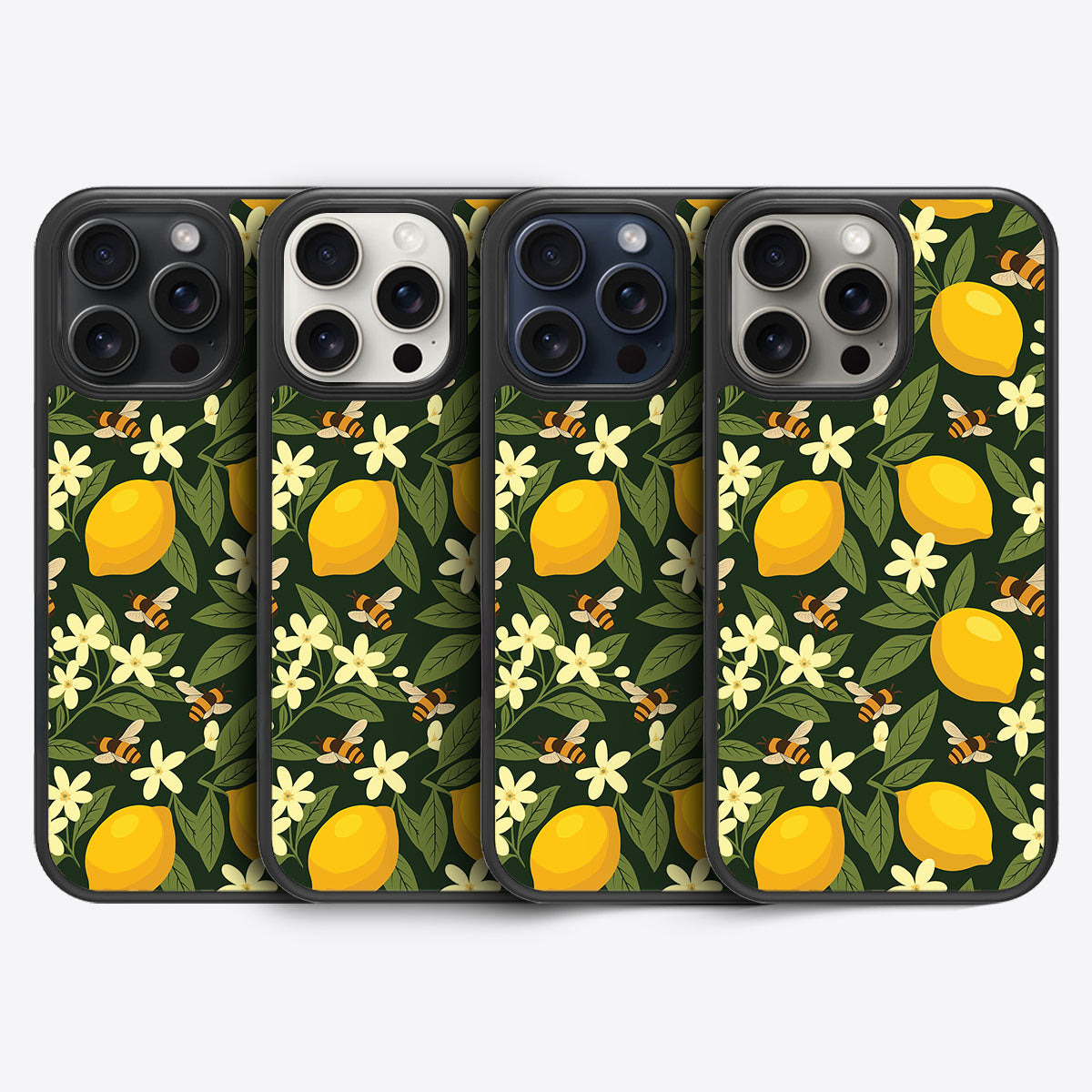 Lemon and Bees - iPhone 15 Pro Max Case #case type_core (magsafe), #case type_core (non magsafe)