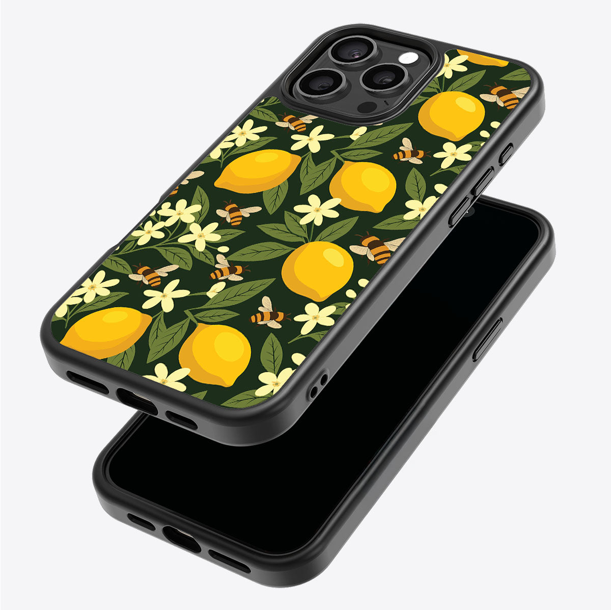 Lemon and Bees - iPhone 15 Pro Max Case #case type_core (magsafe), #case type_core (non magsafe)