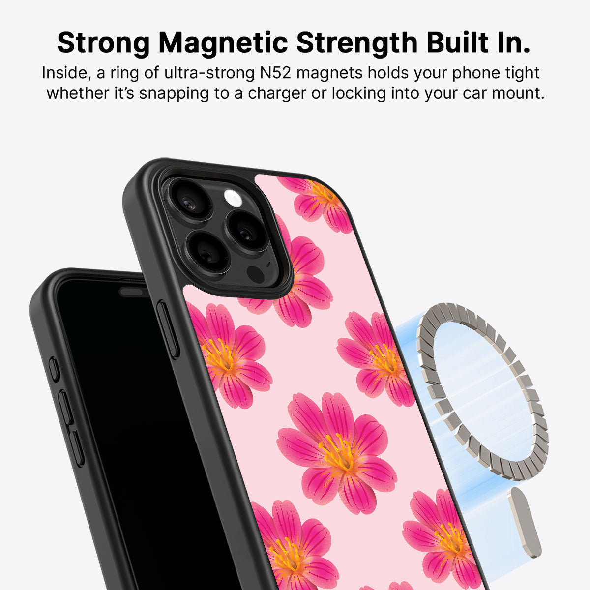 Lewisia Cotyledon - iPhone 15 Pro Max Case #case type_core (magsafe)