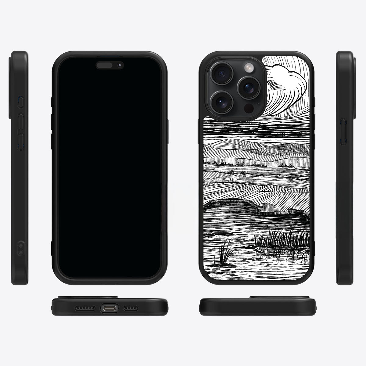 Linear Landscape - iPhone 15 Pro Max Case #case type_core (magsafe), #case type_core (non magsafe)