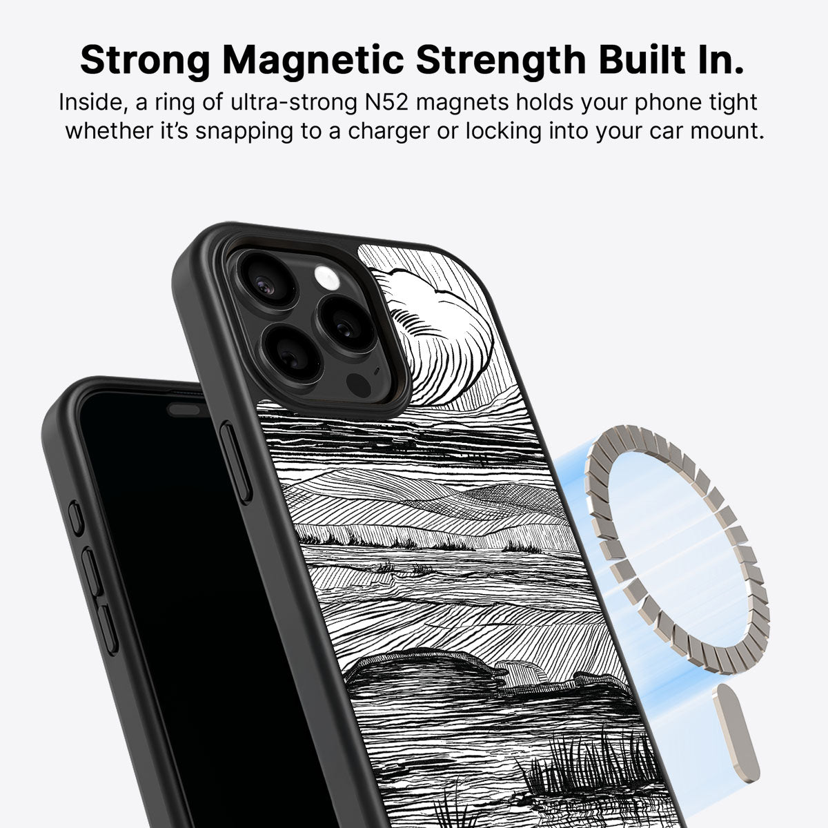 Linear Landscape - iPhone 15 Pro Max Case #case type_core (magsafe)