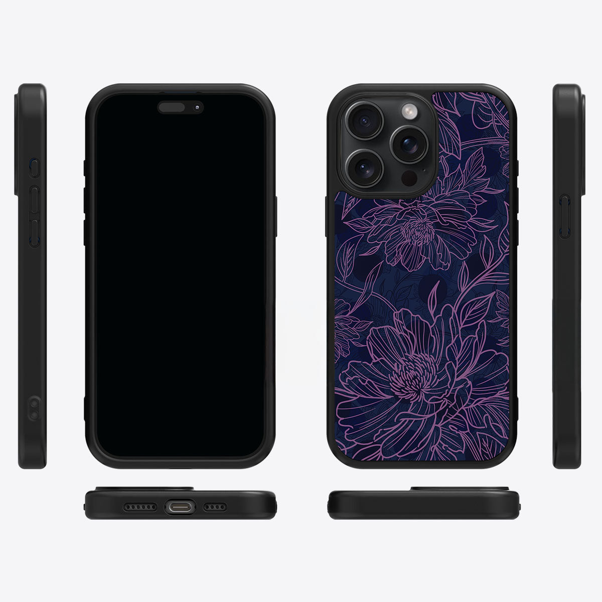 Luminous Blooms - iPhone 15 Pro Max Case #case type_core (magsafe), #case type_core (non magsafe)