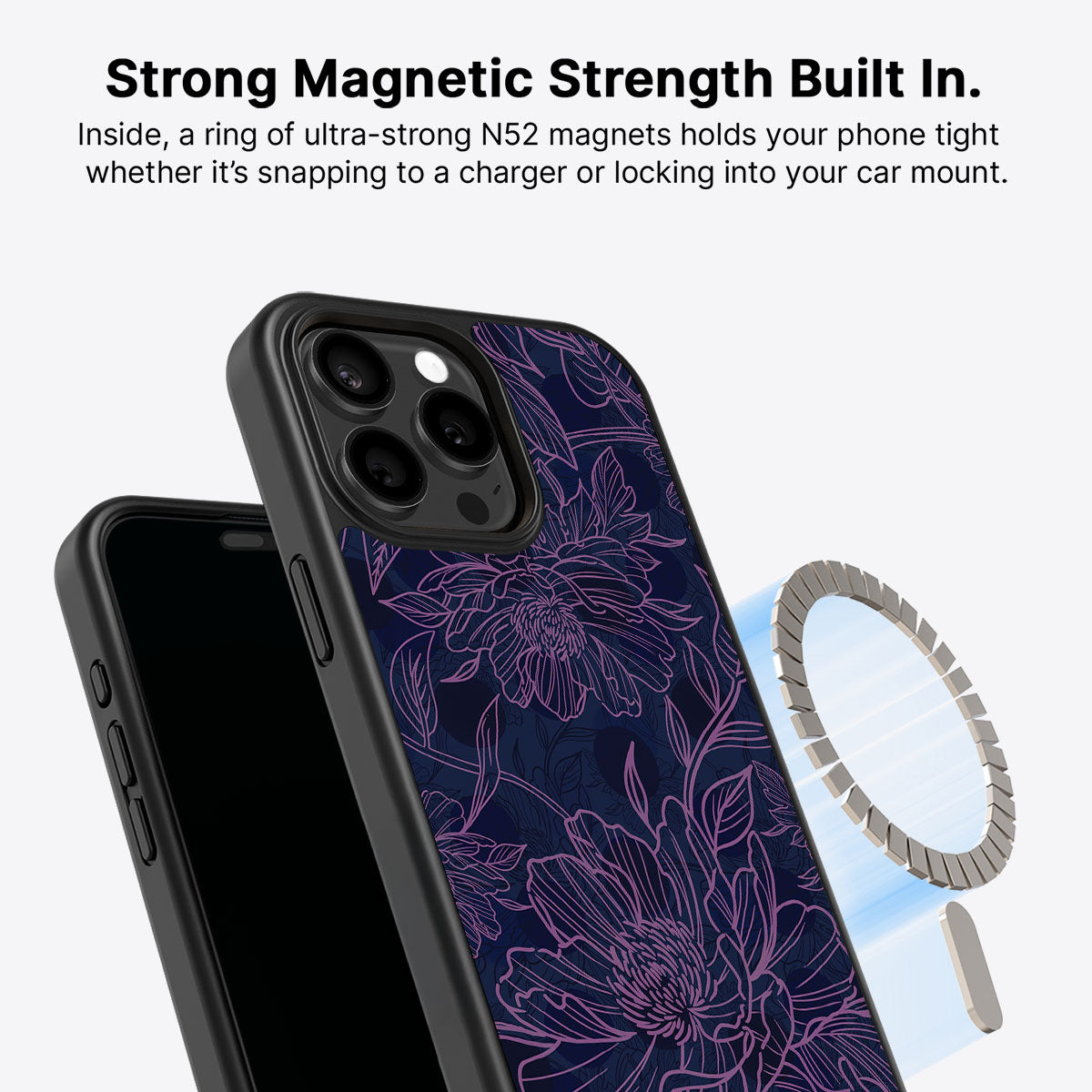 Luminous Blooms - iPhone 15 Pro Max Case #case type_core (magsafe)