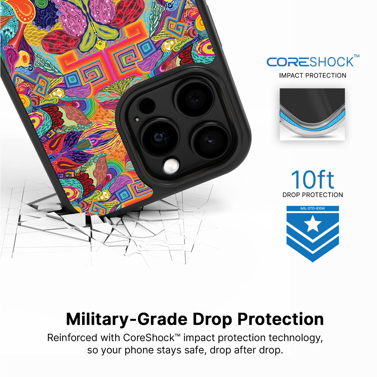 Psychaedellic - iPhone 15 Pro Max Case #case type_core (magsafe), #case type_core (non magsafe)