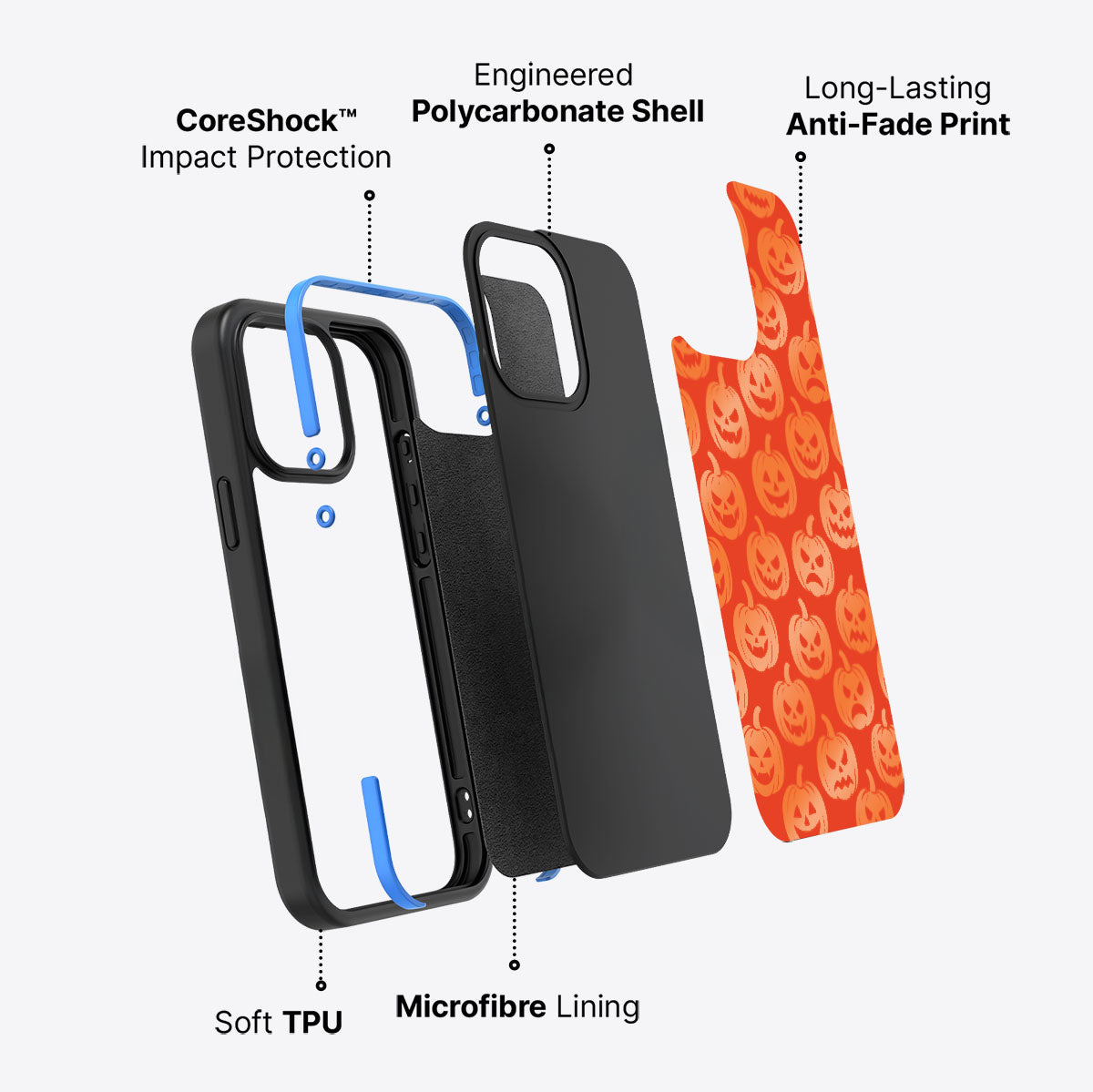 Pumpkin Parade - iPhone 15 Pro Max Case #case type_core (non magsafe)