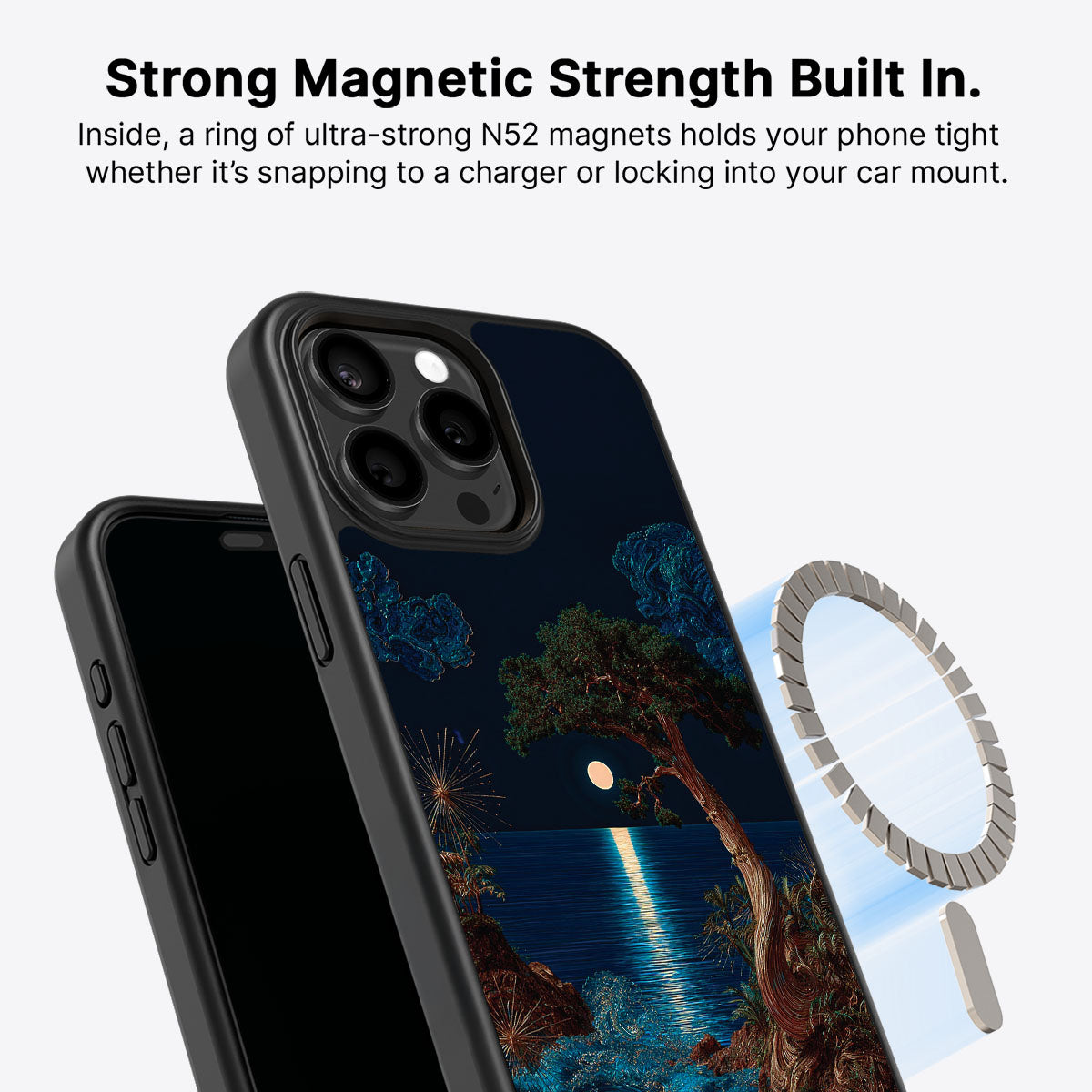 Quiet Moon - iPhone 15 Pro Max Case #case type_core (magsafe)
