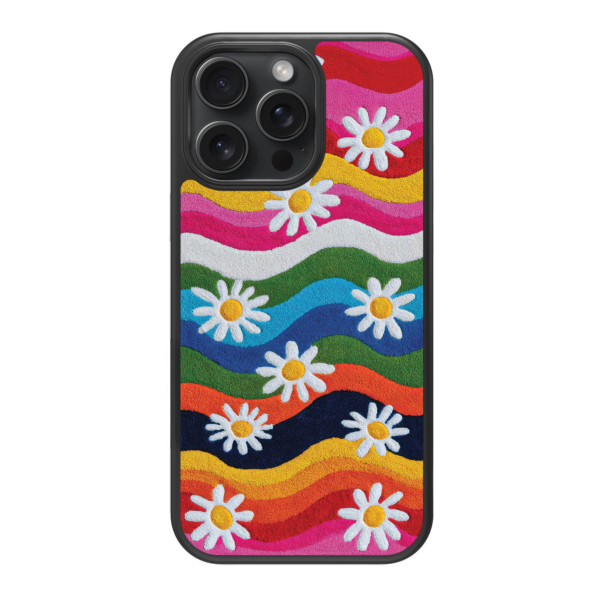 iPhone 15 Pro Max Case with MagSafe – Rainbow Daisy