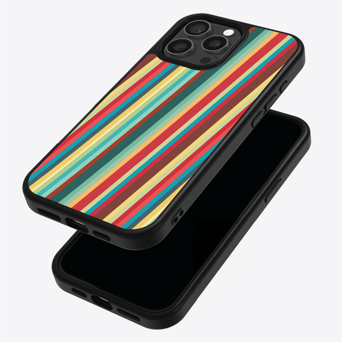 Retro Stripes - iPhone 15 Pro Max Case #case type_core (magsafe), #case type_core (non magsafe)