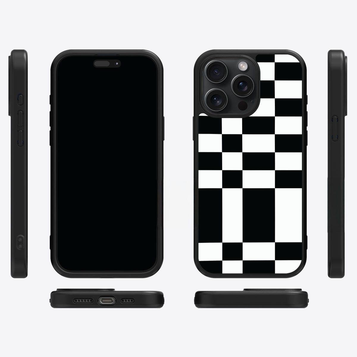 Skewed Checks - iPhone 15 Pro Max Case  #case type_core (magsafe), #case type_core (non magsafe)