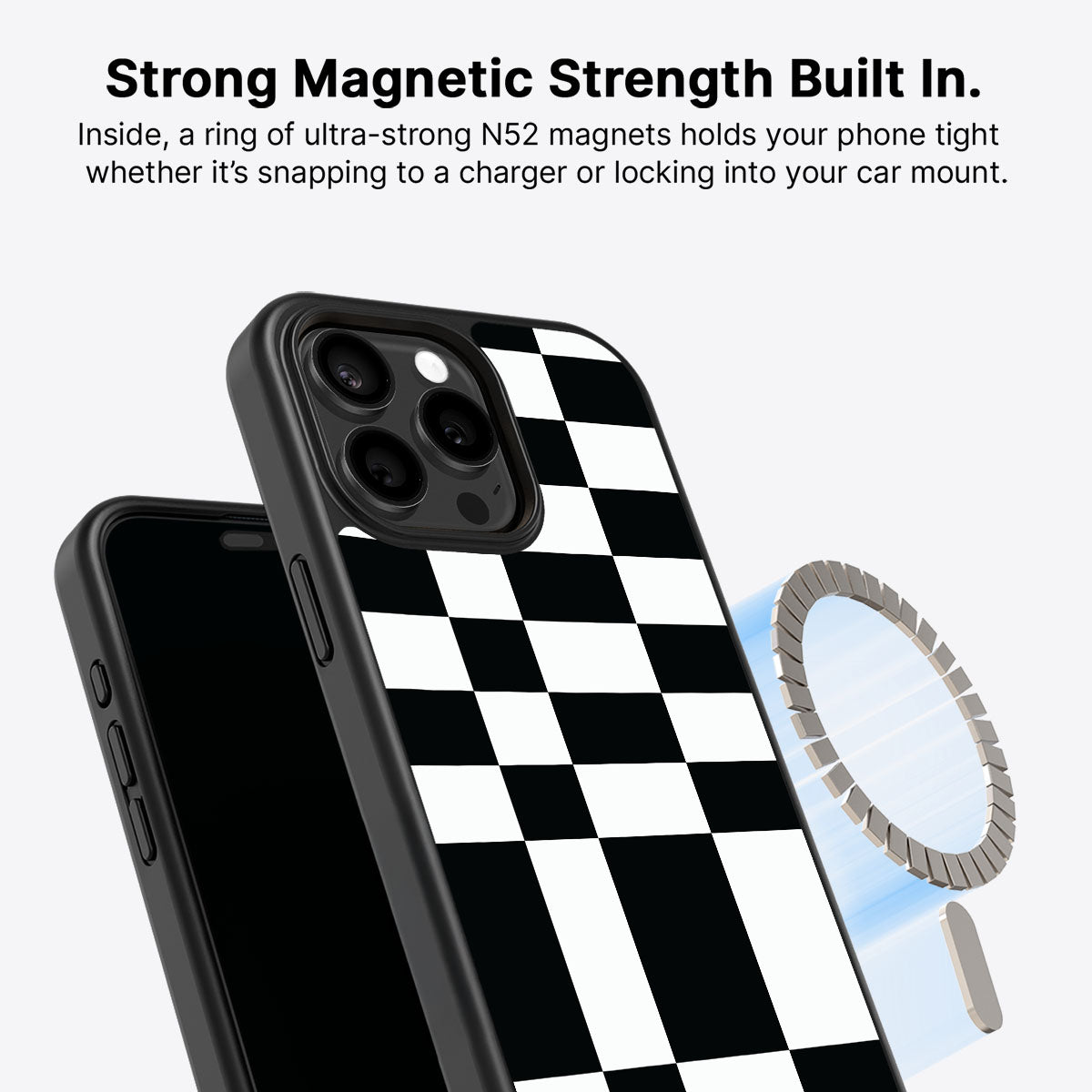 Skewed Checks - iPhone 15 Pro Max Case  #case type_core (magsafe)