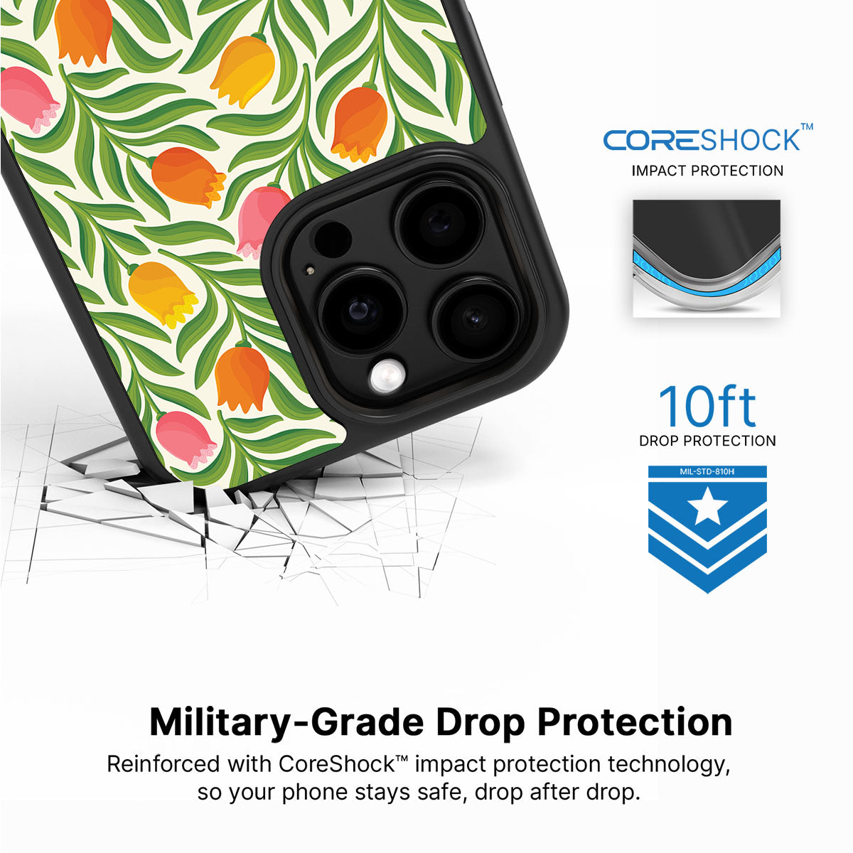 Spring Tulips - iPhone 15 Pro Max Case #case type_core (magsafe), #case type_core (non magsafe)