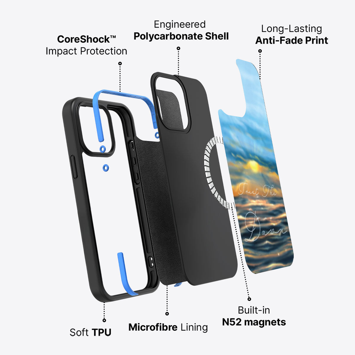 Trust the Dawn - iPhone 15 Pro Max Case #case type_core (magsafe)