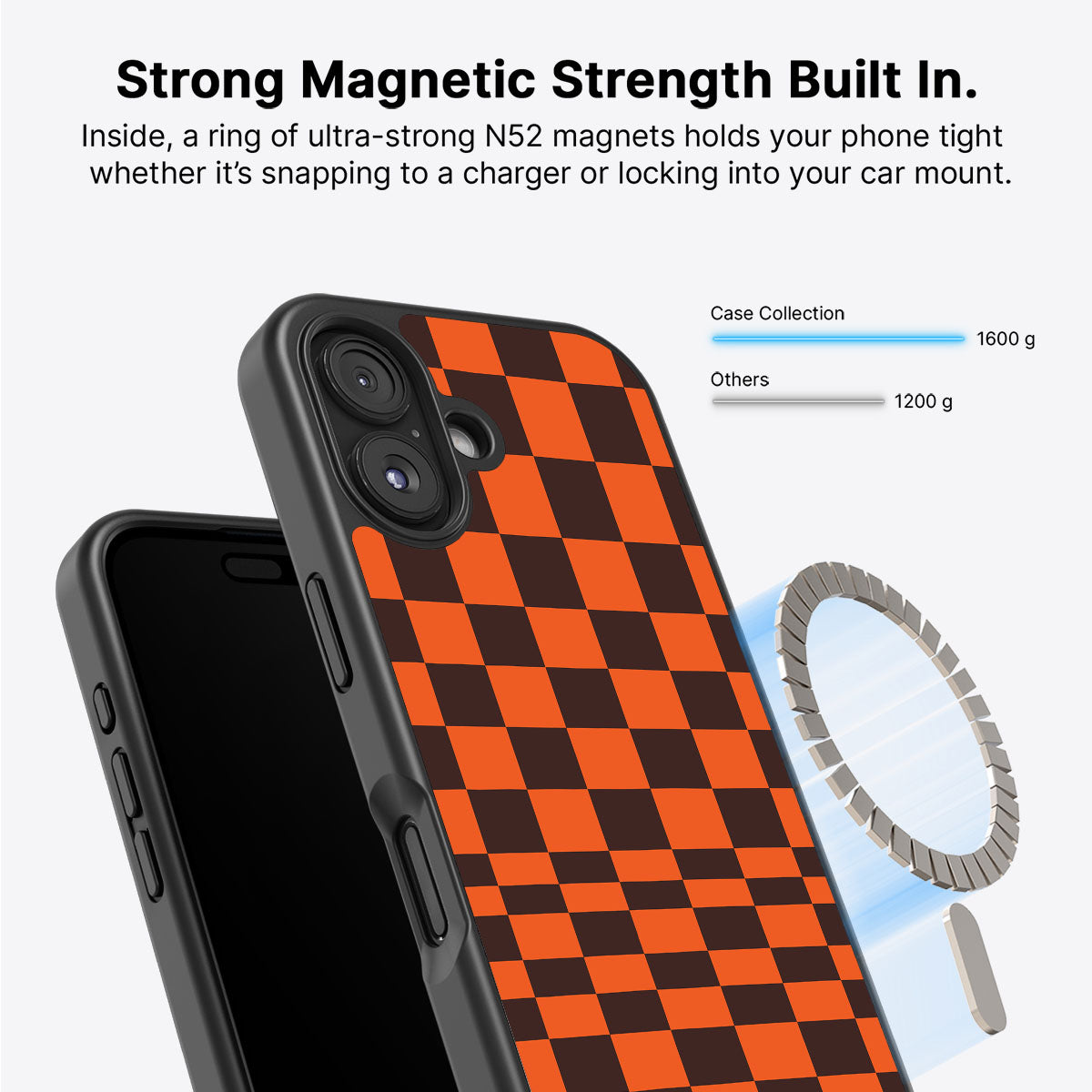 iPhone 16 MagSafe case – Amber Pop design