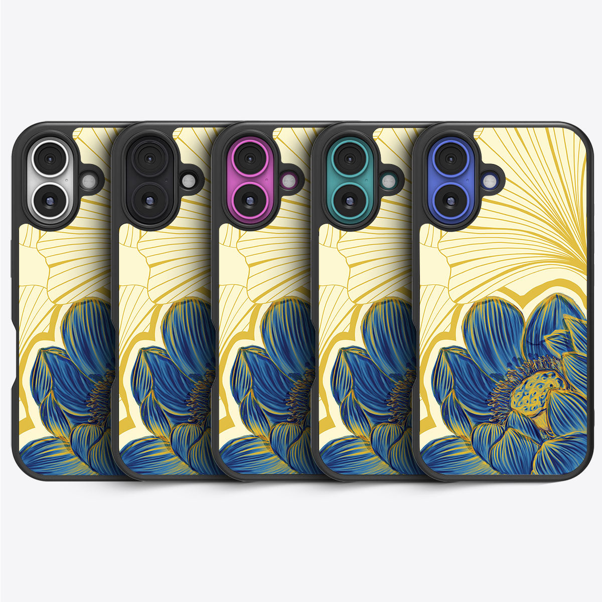 Blue Lotus - iPhone 16 Case #case type_core (magsafe), #case type_core (non magsafe)