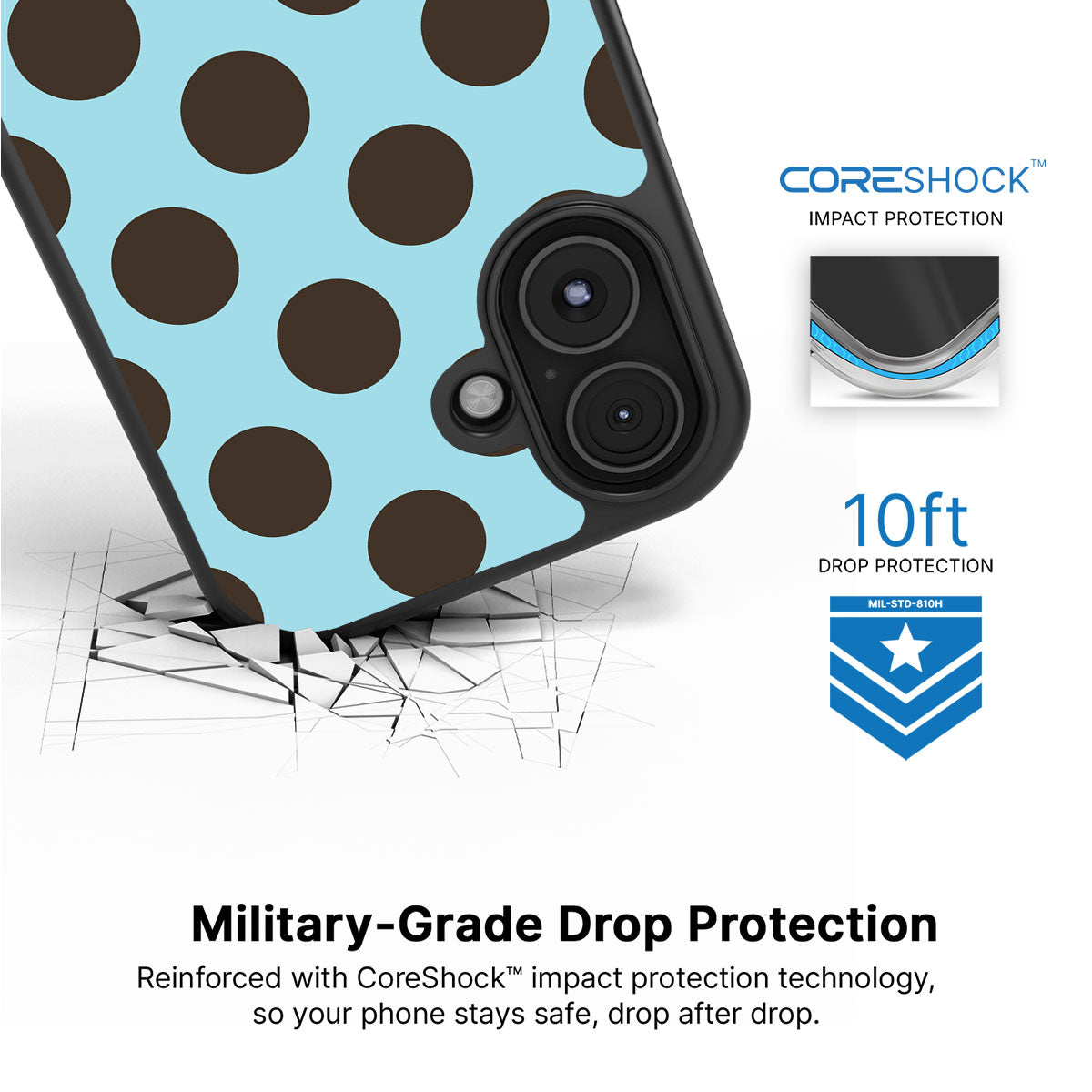 Blue Mocha - iPhone 16 Case #case type_core (magsafe), #case type_core (non magsafe)