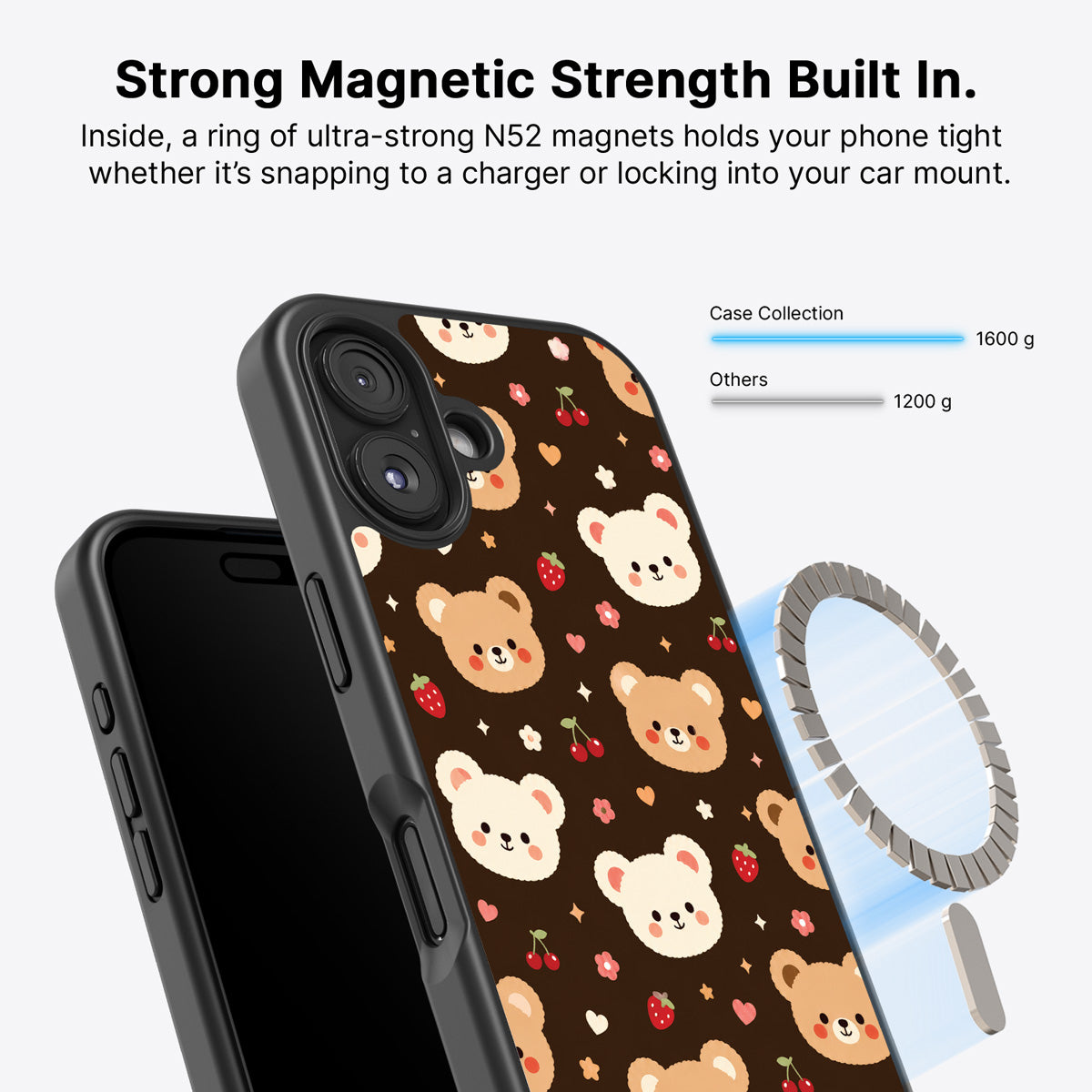 iPhone 16 MagSafe case – Cocoa Cuddles design