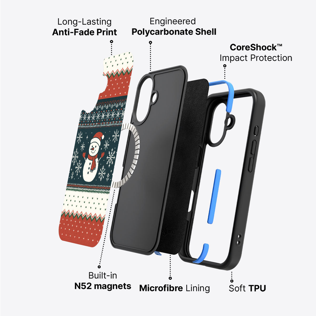 Cozy Christmas - iPhone 16 Case #case type_core (magsafe)