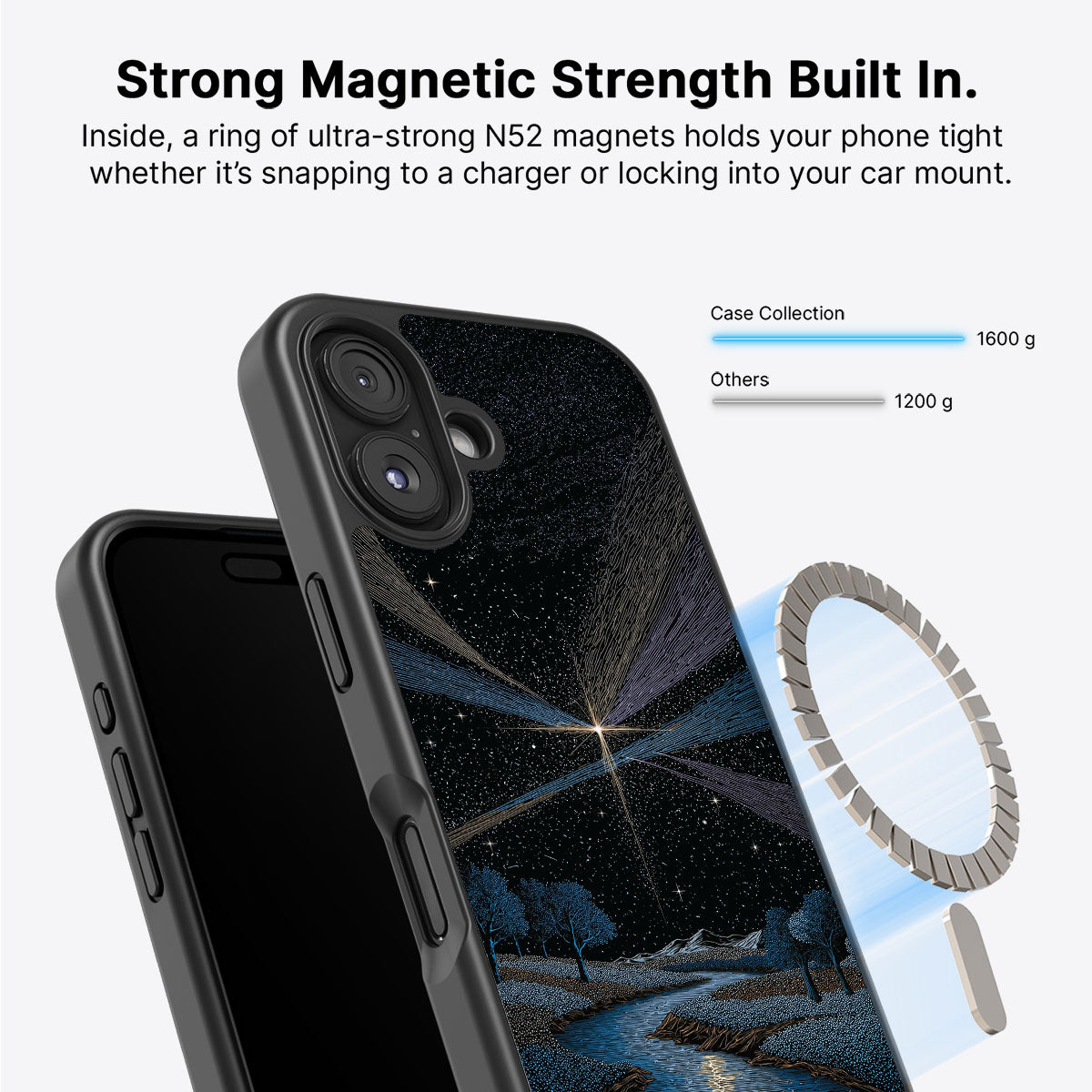 iPhone 16 Case with MagSafe – Falling Star
