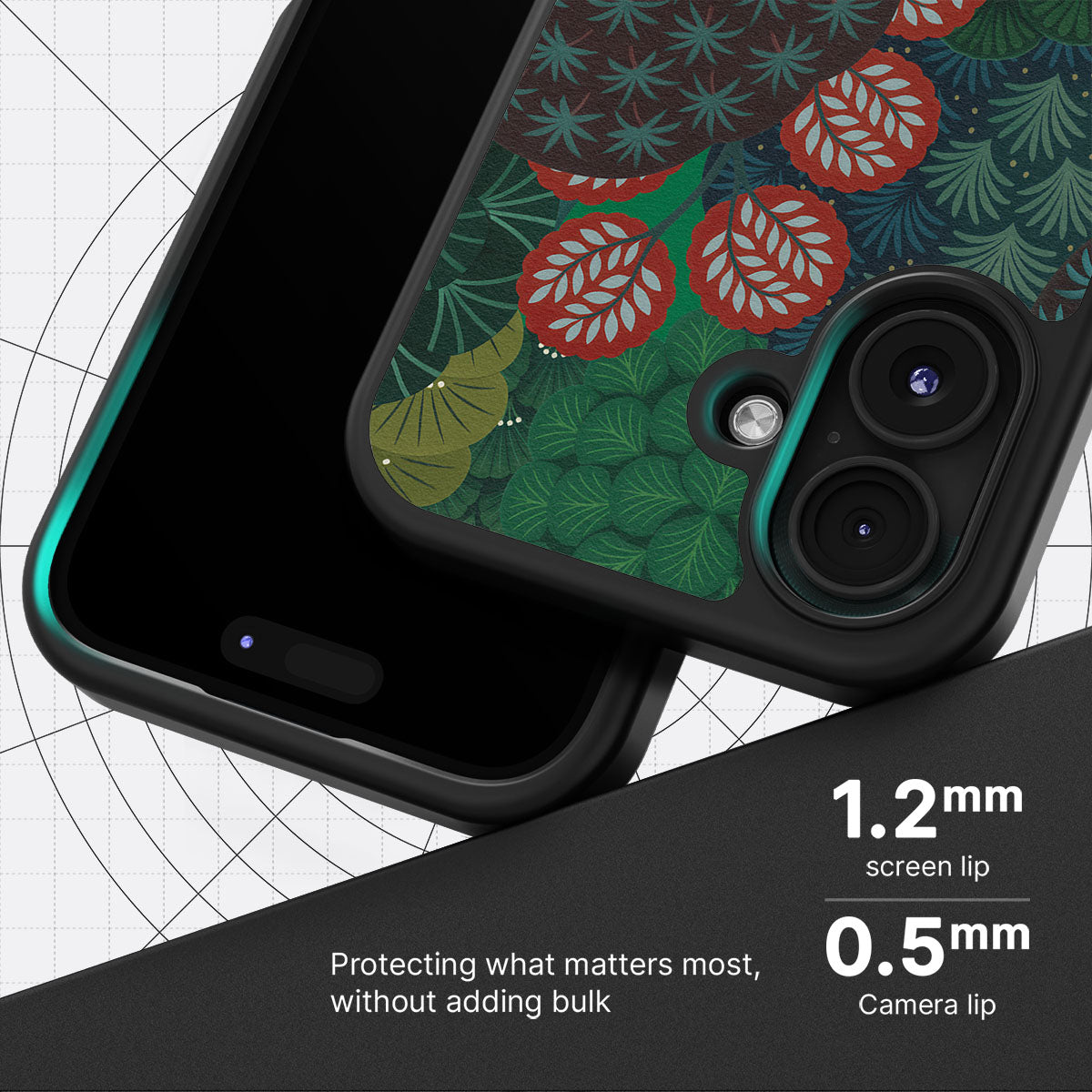 Flourishing Forests slim iPhone 16 phone case