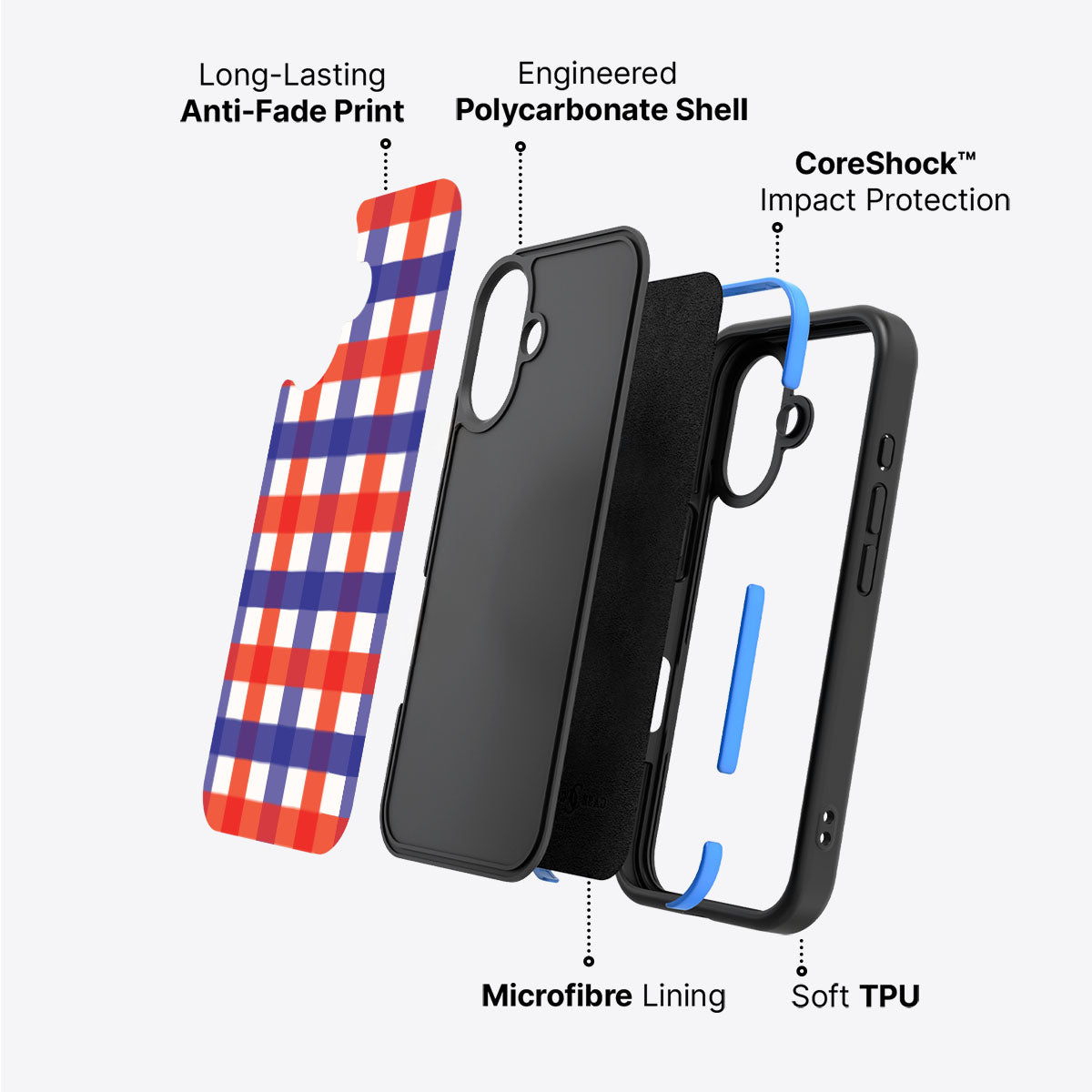 Heritage Checks - iPhone 16 Case #case type_core (non magsafe)