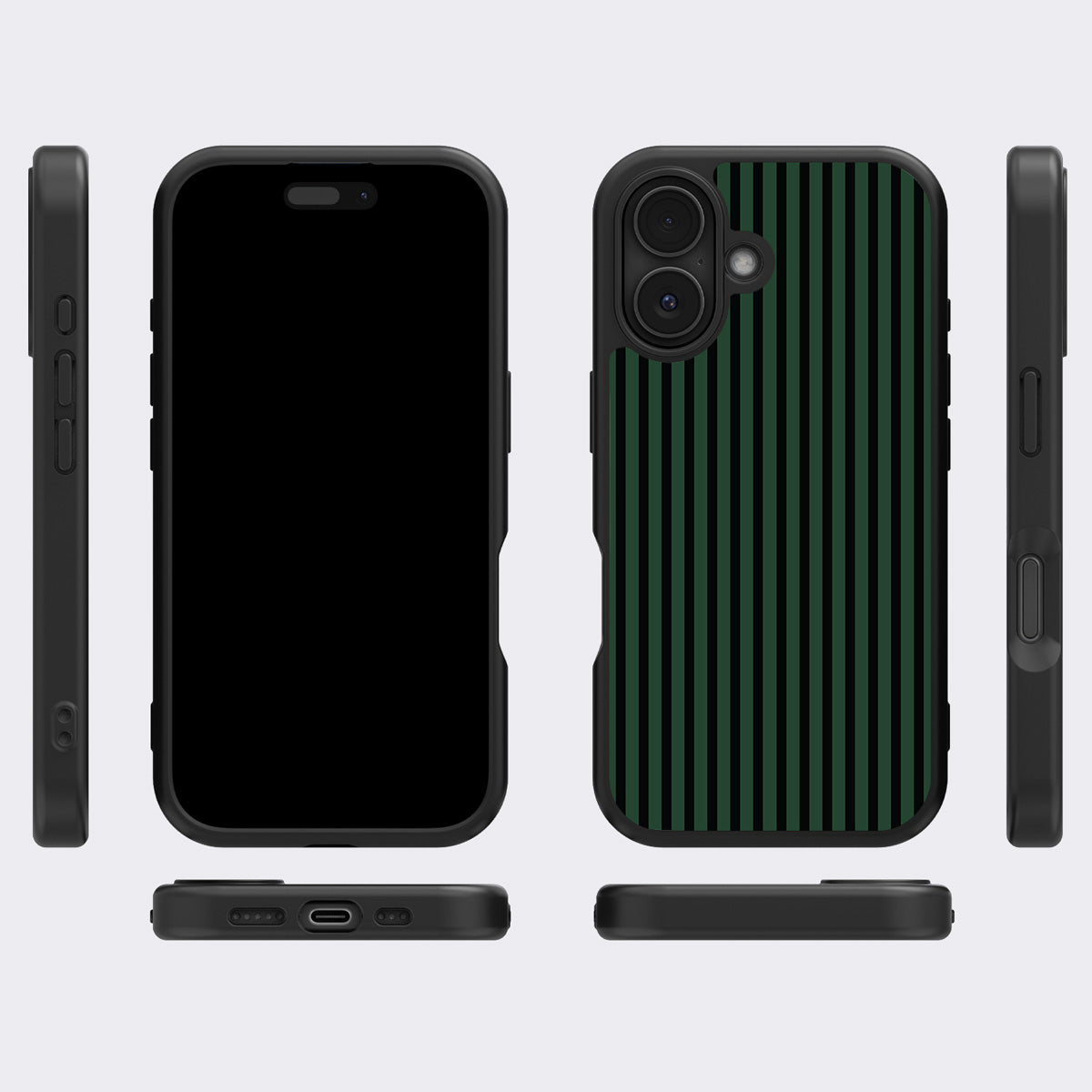 Green Stripe iPhone 16 Case – Jungle Rule | MagSafe — view 7