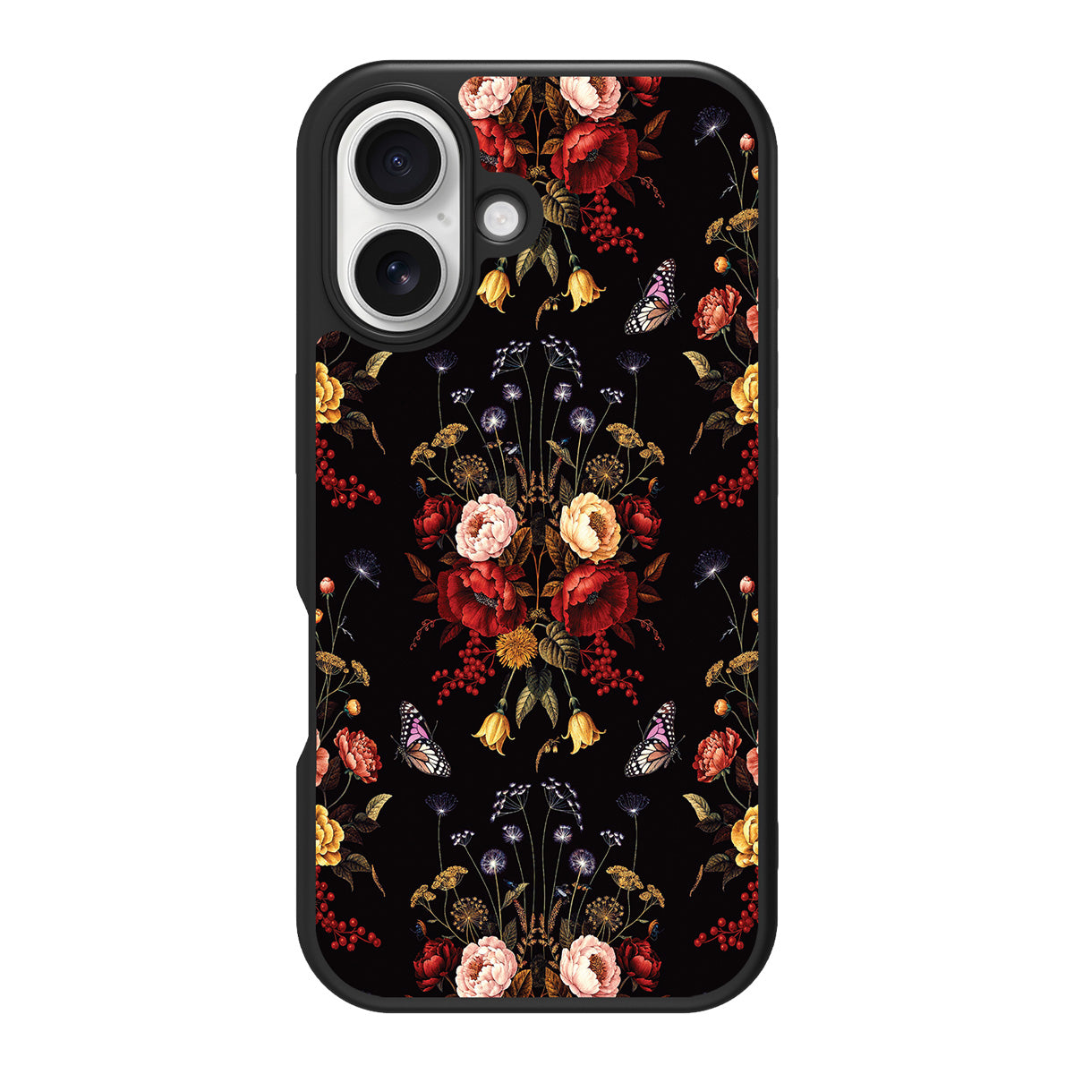 Kelmscott Bloom design back view – iPhone 16 case