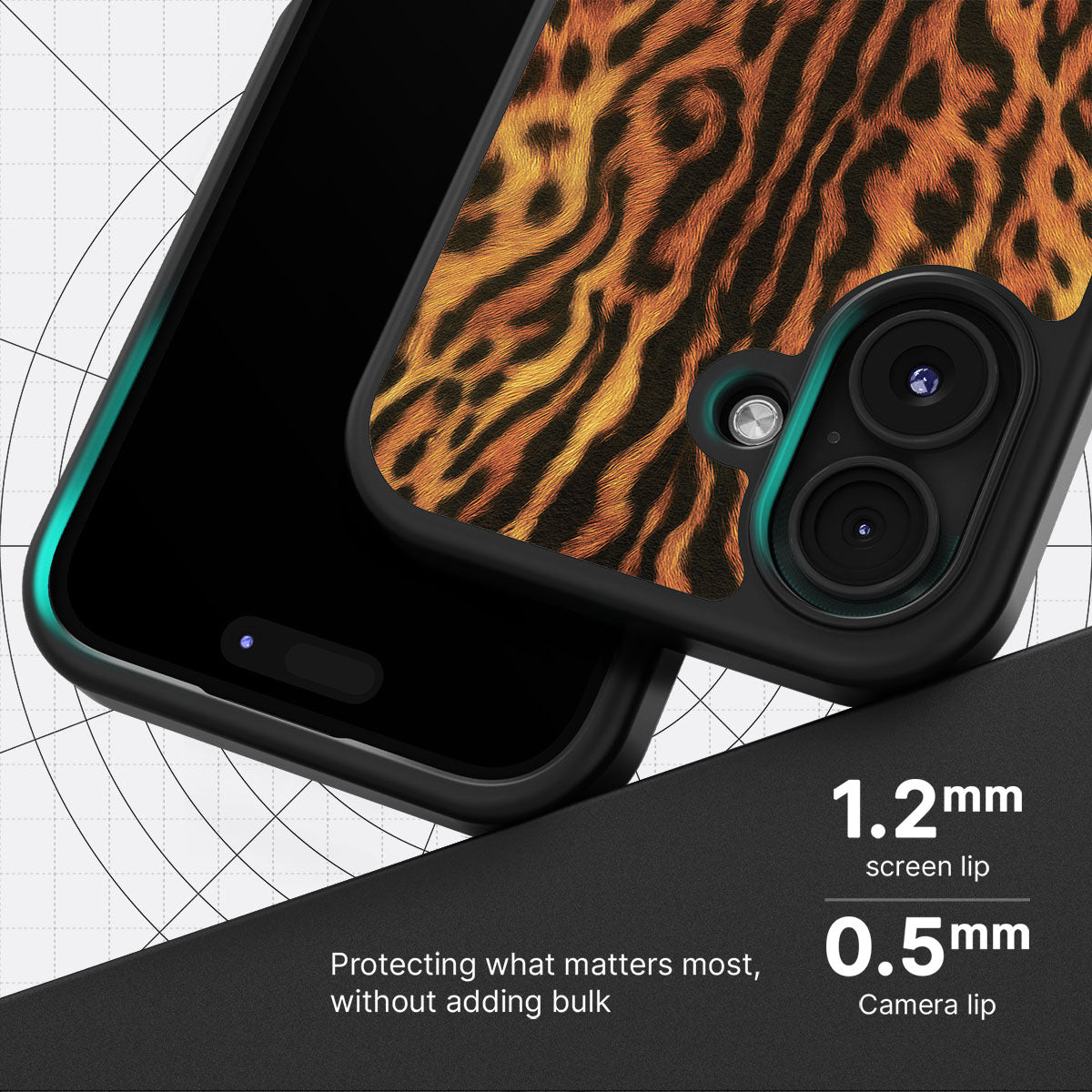 Leopard Trail - iPhone 16 Case  #case type_core (magsafe), #case type_core (non magsafe)