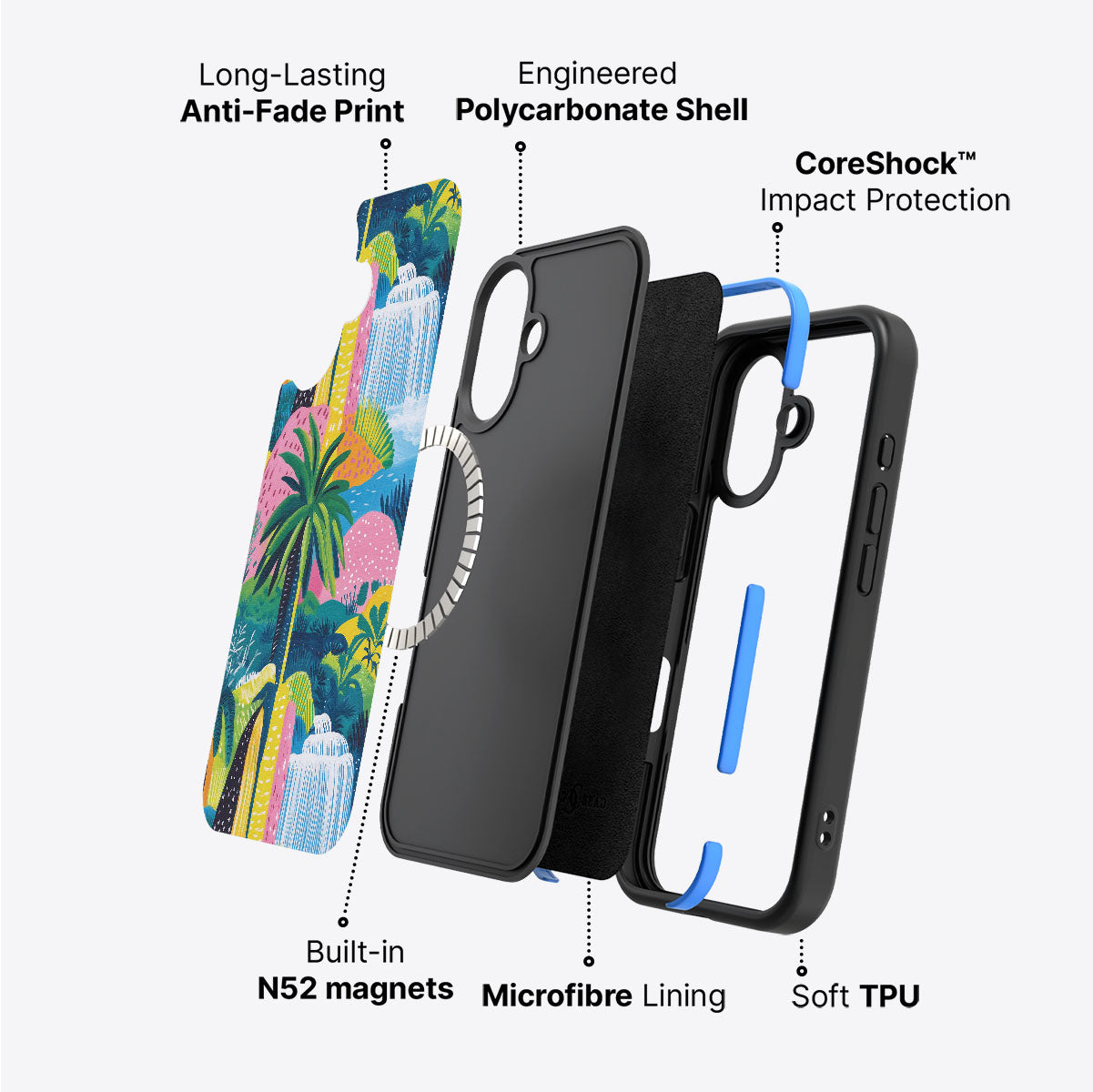 iPhone 16 case construction – Lively Amazon phone case