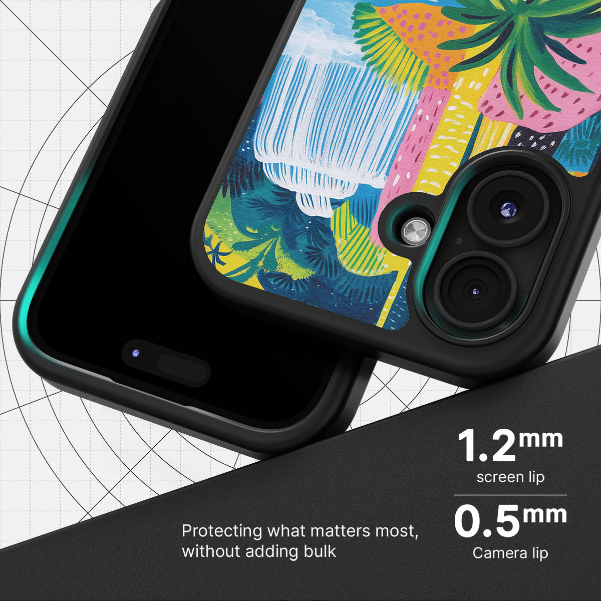 Lively Amazon slim iPhone 16 phone case