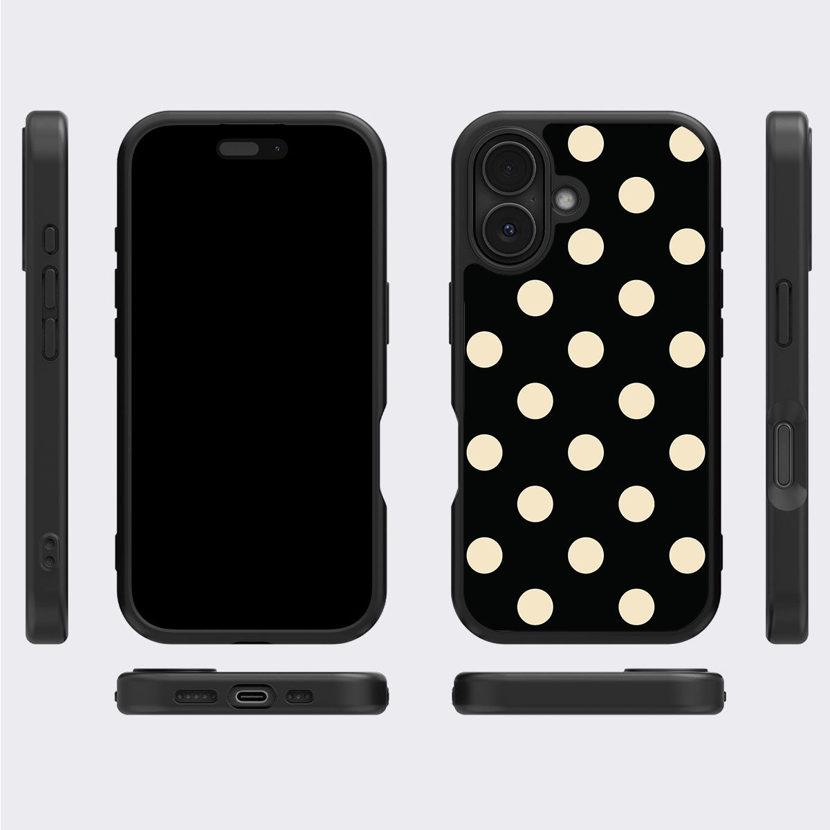 Noir Cream - iPhone 16 Case #case type_core (magsafe), #case type_core (non magsafe)