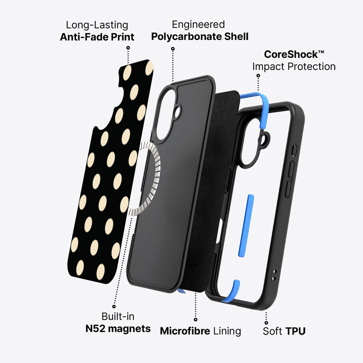 Noir Cream - iPhone 16 Case #case type_core (magsafe)