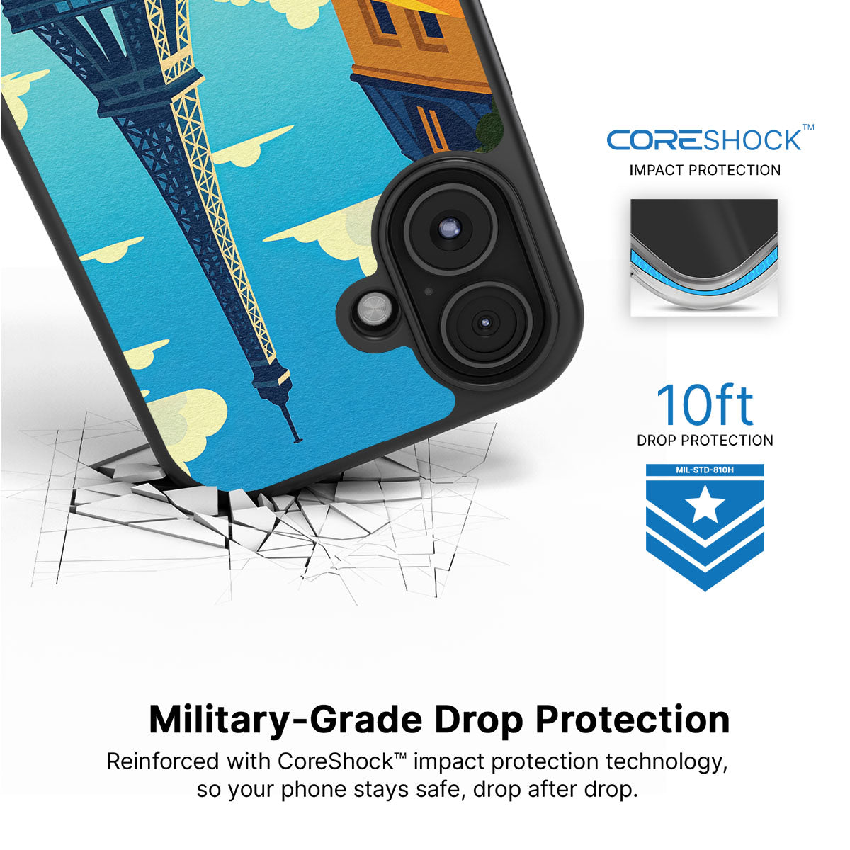 Paris - iPhone 16 Case #case type_core (magsafe), #case type_core (non magsafe)