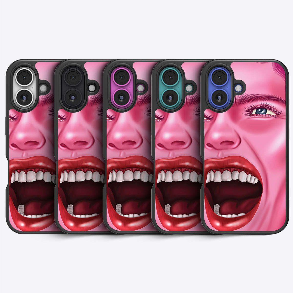 Pink Rage - iPhone 16 Case #case type_core (magsafe), #case type_core (non magsafe)