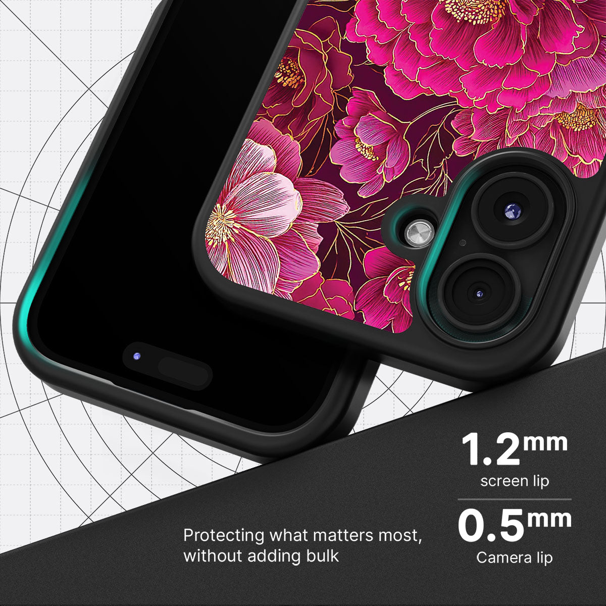 Pink Reverie slim iPhone 16 phone case