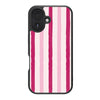 iPhone 16 Case with MagSafe – Pink Watercolor Stripes