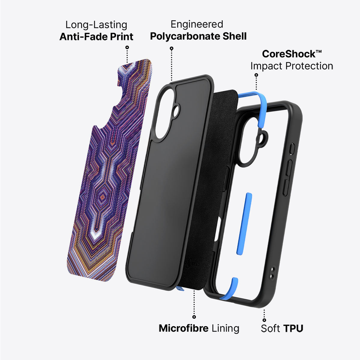 Radiant Core - iPhone 16 Case, #case type_core (non magsafe)