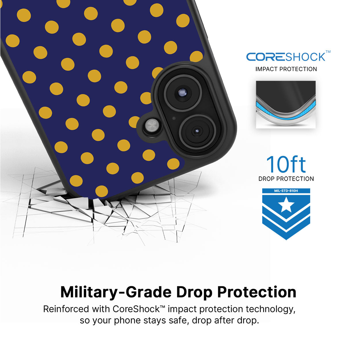 Retro Gold - iPhone 16 Case #case type_core (magsafe), #case type_core (non magsafe)