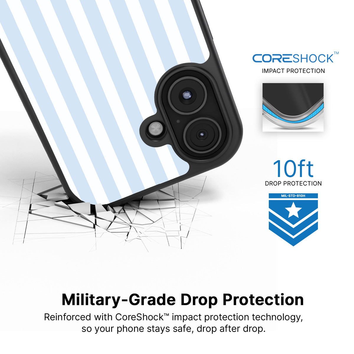 Riviera iPhone 16 case with drop protection