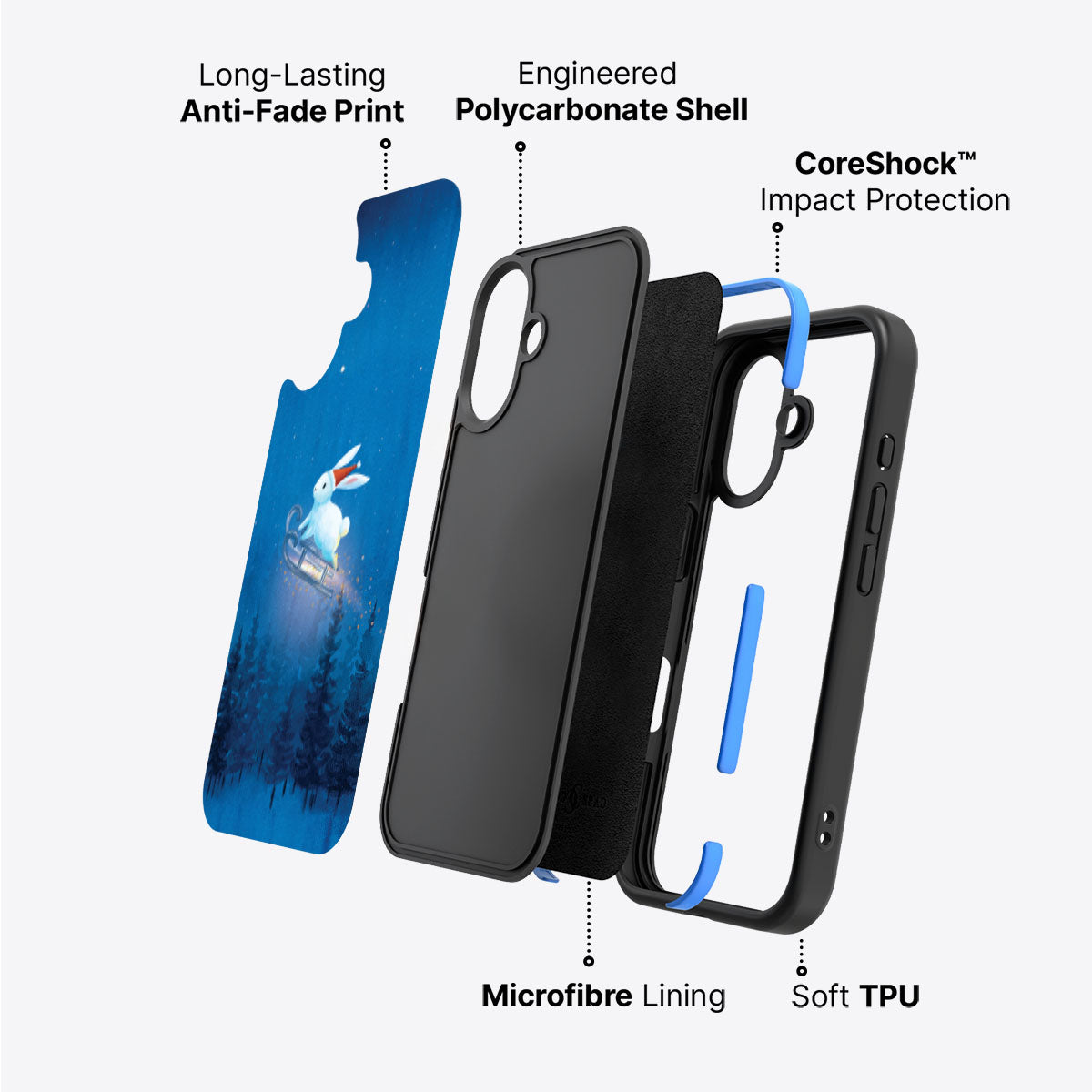 Santa Bunny - iPhone 16 Case #case type_core (non magsafe)