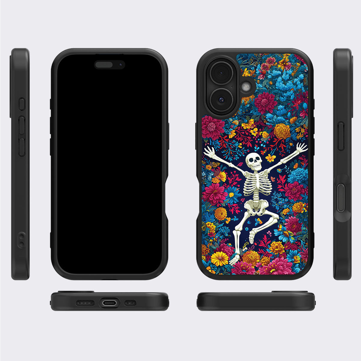 iPhone 16 Case with MagSafe – Skeleton Garden