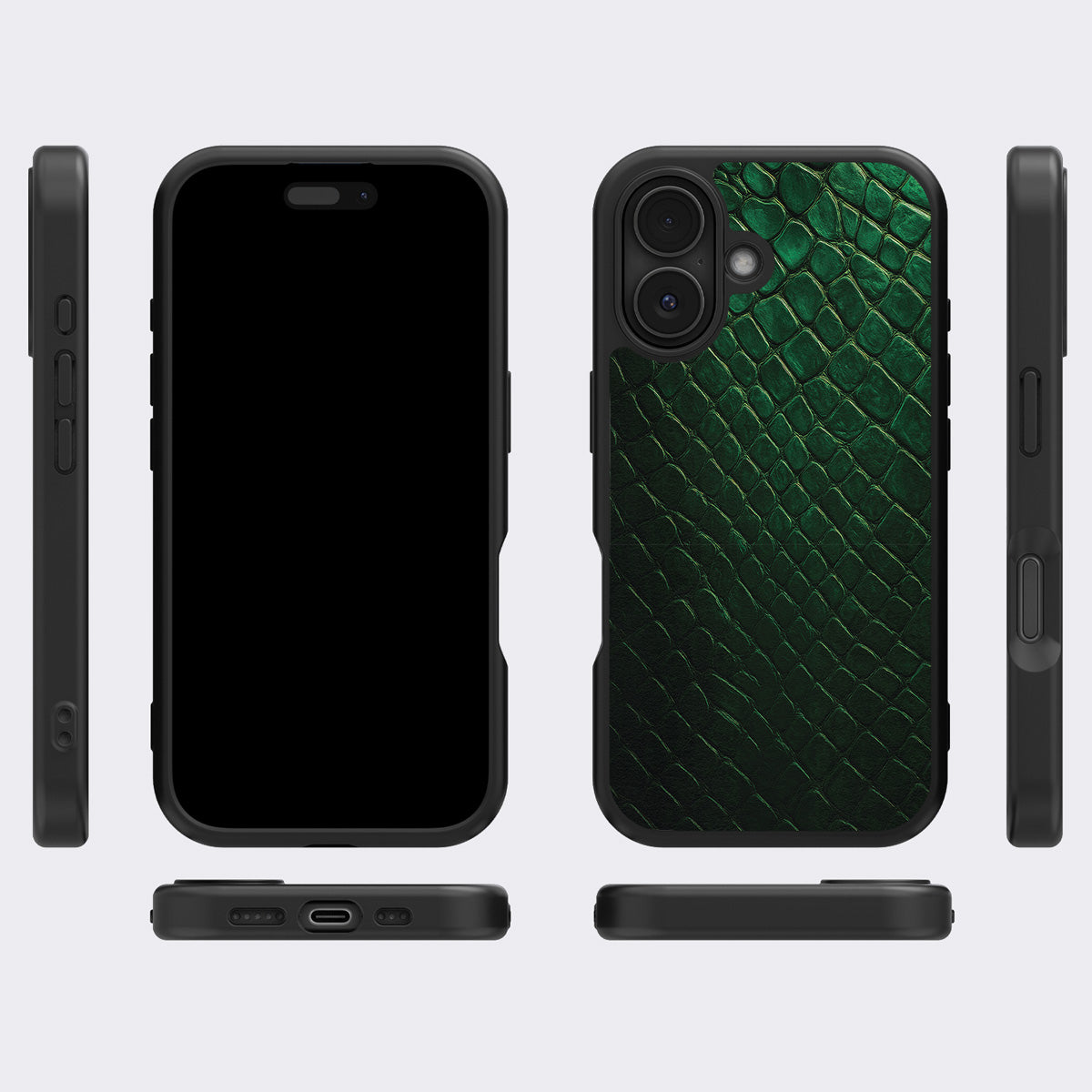 Green Designer iPhone 16 Case – Slytherin Senses | MagSafe — view 7
