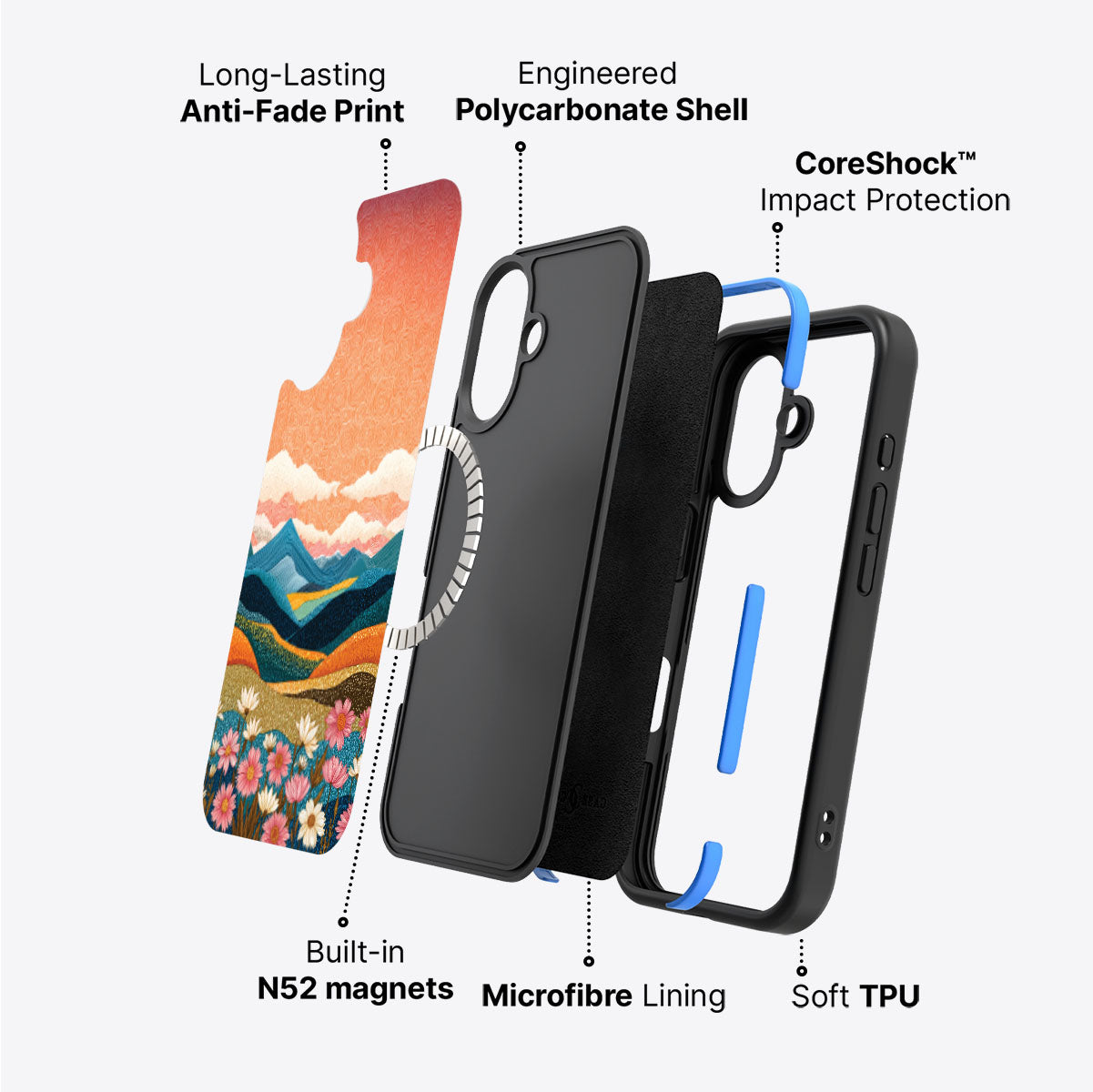 iPhone 16 Case with MagSafe – Soft Horizon