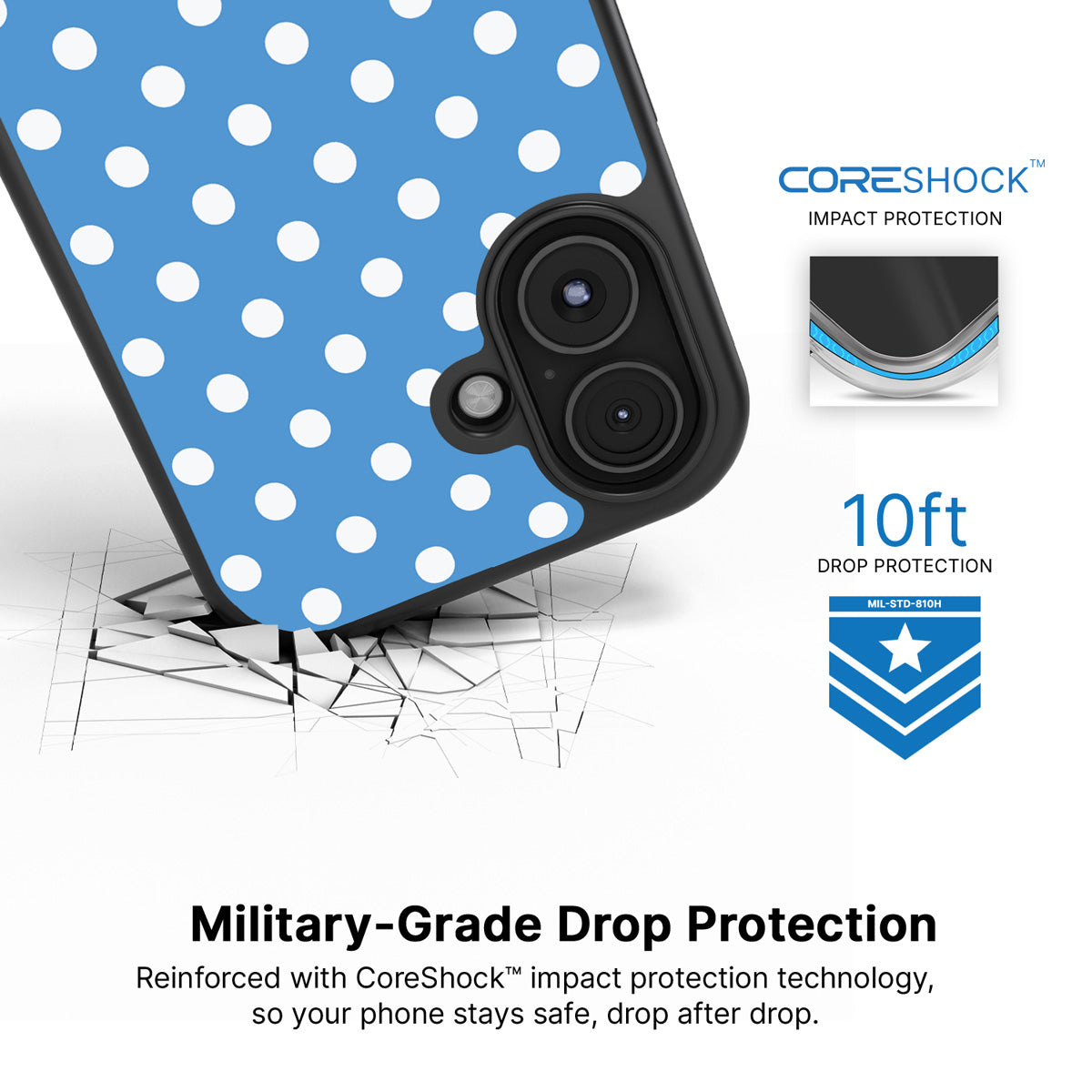Summer Breeze iPhone 16 case with drop protection