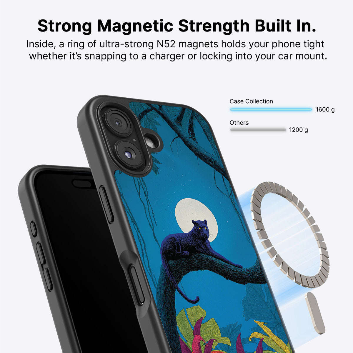 iPhone 16 Case with MagSafe – Tropic Panther
