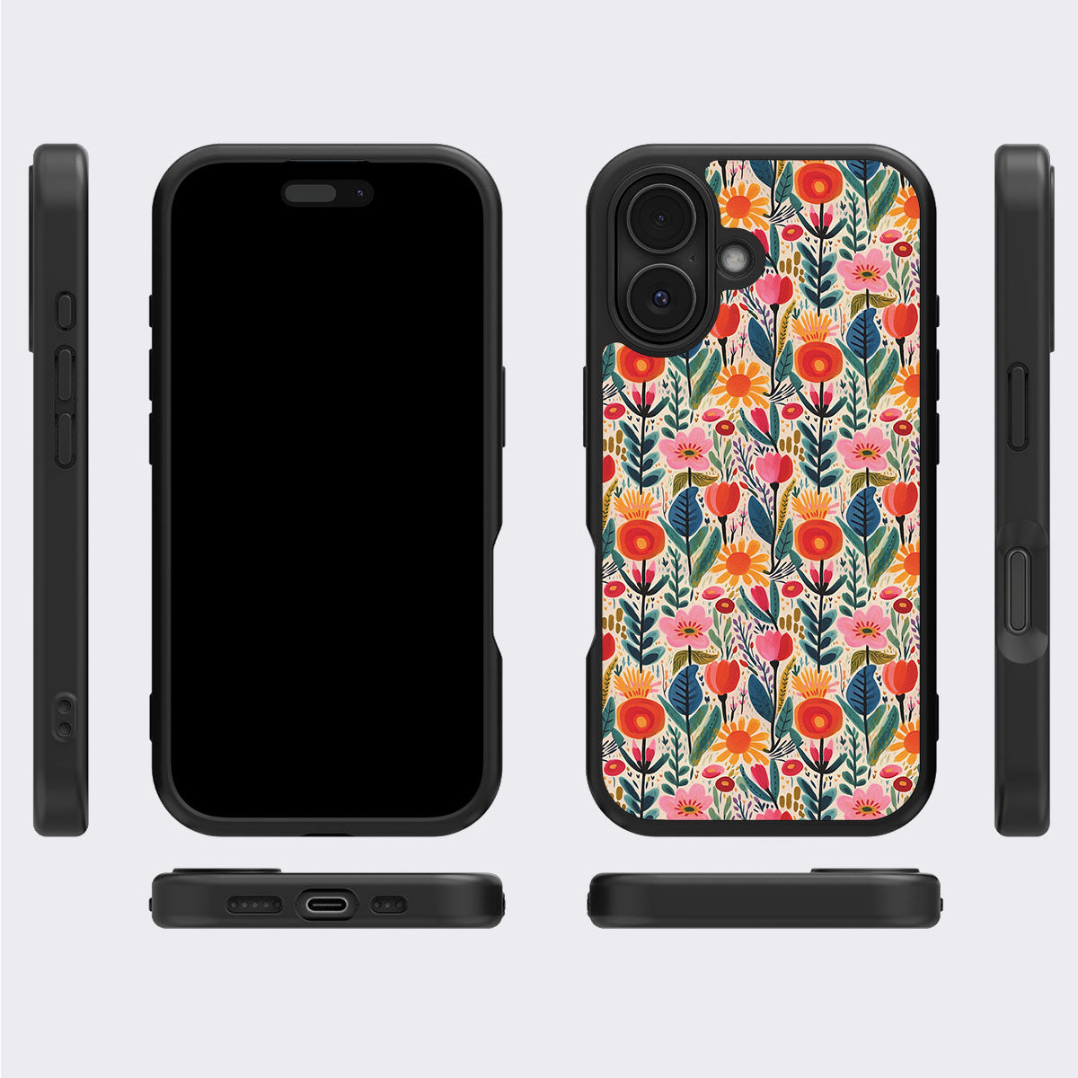 Wild Blossoms - iPhone 16 Case #case type_core (magsafe), #case type_core (non magsafe)