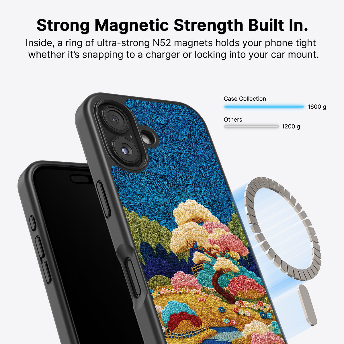 iPhone 16 Case with MagSafe – Zen Garden