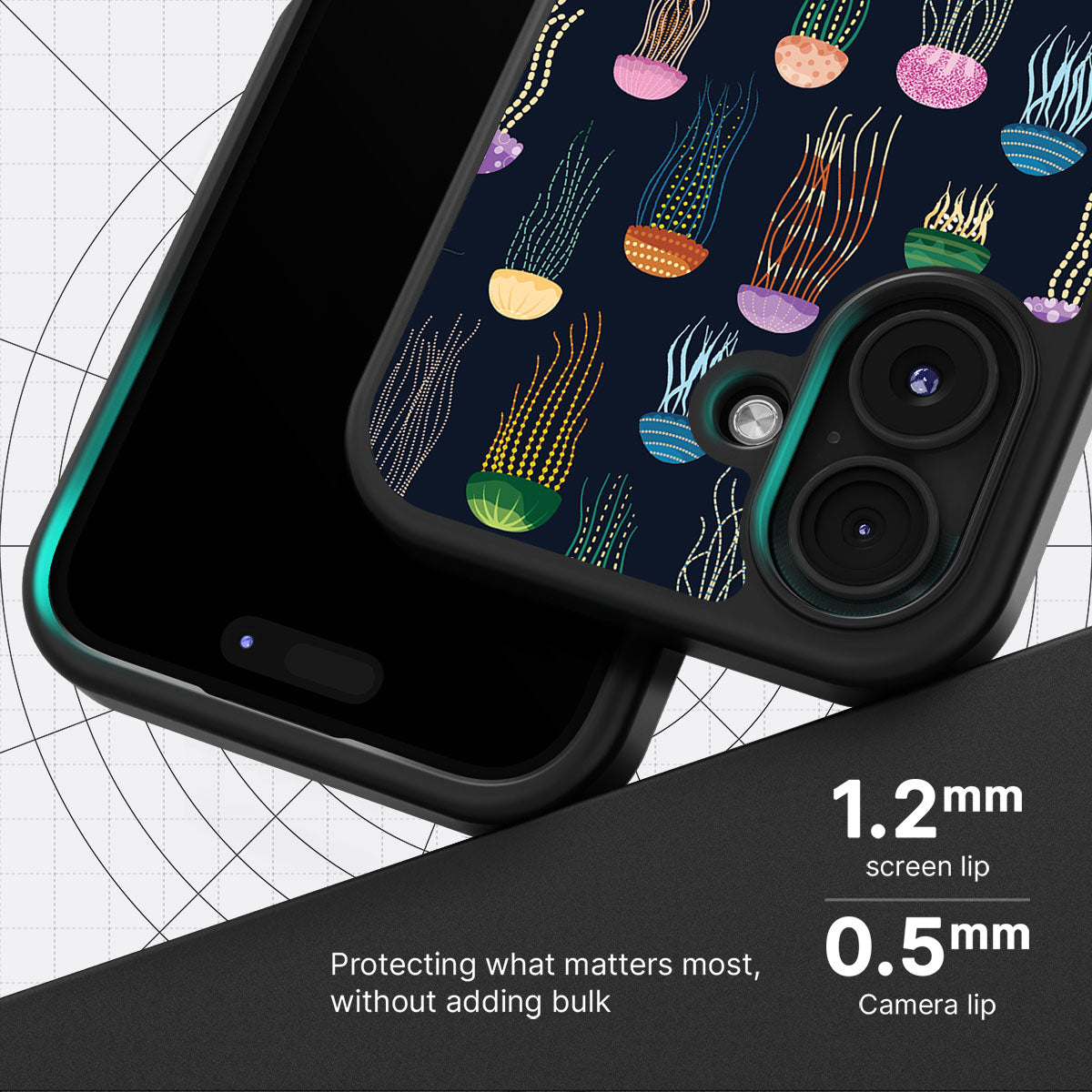 Jellyfish - iPhone 16 Plus Case #case type_core (magsafe), #case type_core (non magsafe)