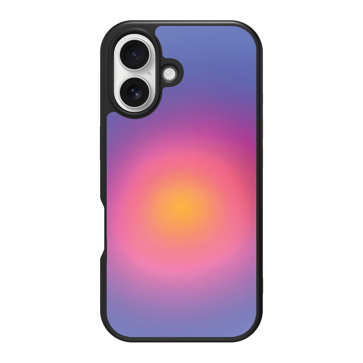 Aura Glow design back view – iPhone 16 Plus case