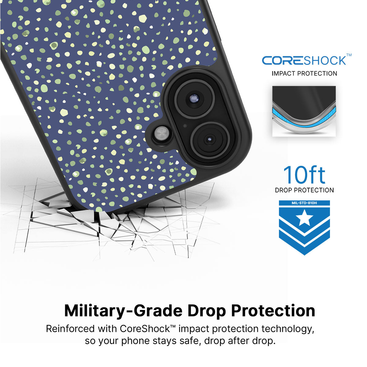 Blue Spring Dew - iPhone 16 Plus Case #case type_core (magsafe), #case type_core (non magsafe)